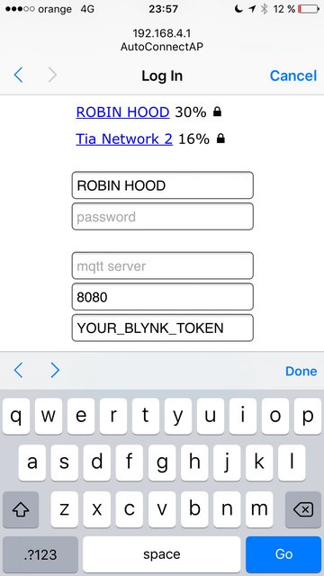 ESP8266 WiFi Captive Portal Configuration